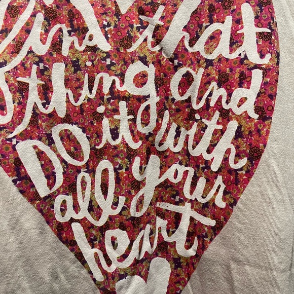 NATURAL LIFE Pink Heart Graphic Long Sleeve Tee - Picture 3 of 5